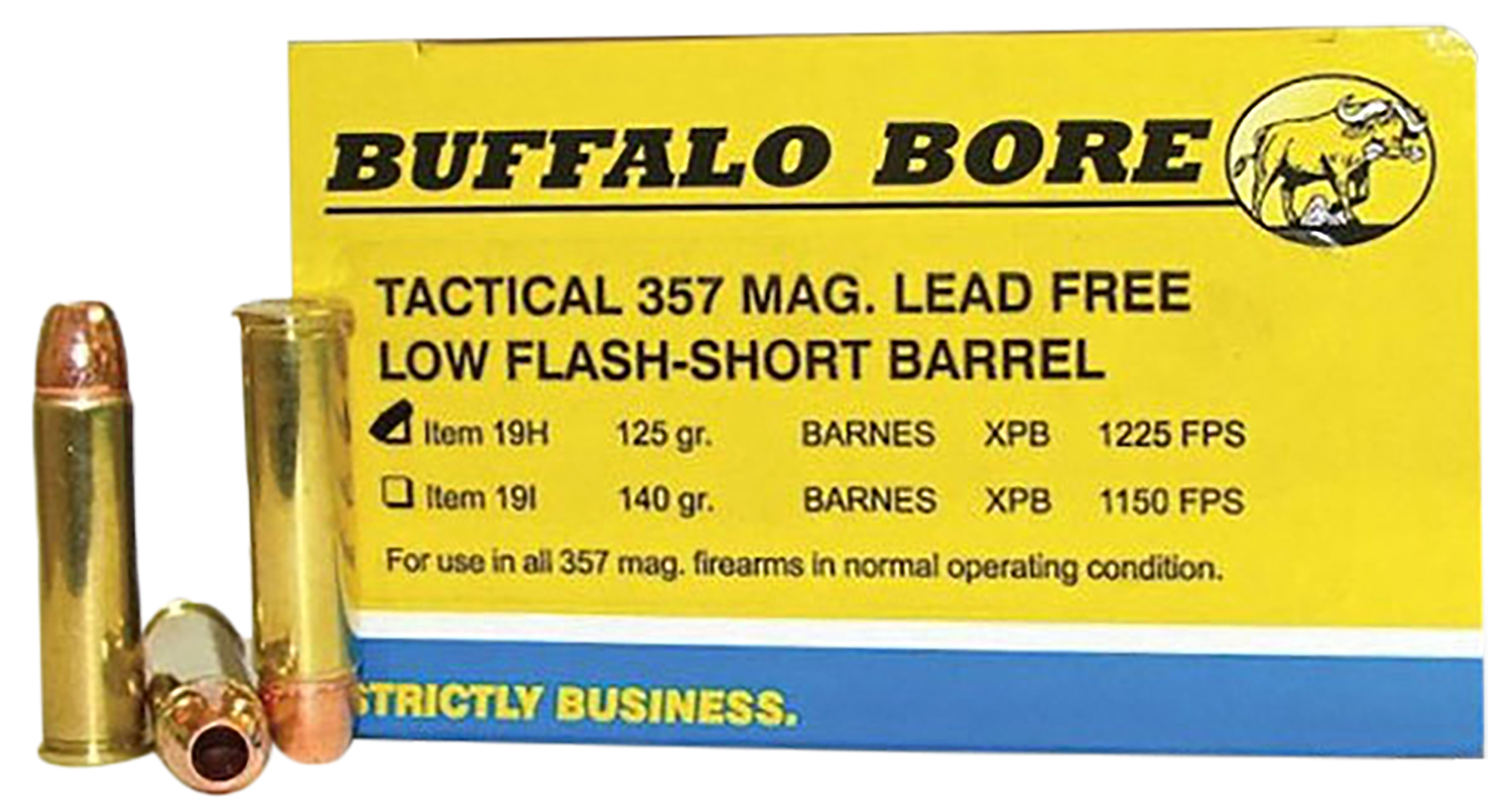 Buffalo Bore Ammunition 19H20 Buffalo-Barnes Strictly Business 357Mag 125gr Barnes VOR-TX XPB Lead Free 20 Per Box/12 Case 3 Buffalo Bore Ammunition 19H20 Buffalo-Barnes Strictly Business 357Mag 125gr Barnes VOR-TX XPB Lead Free 20 Per Box/12 Case