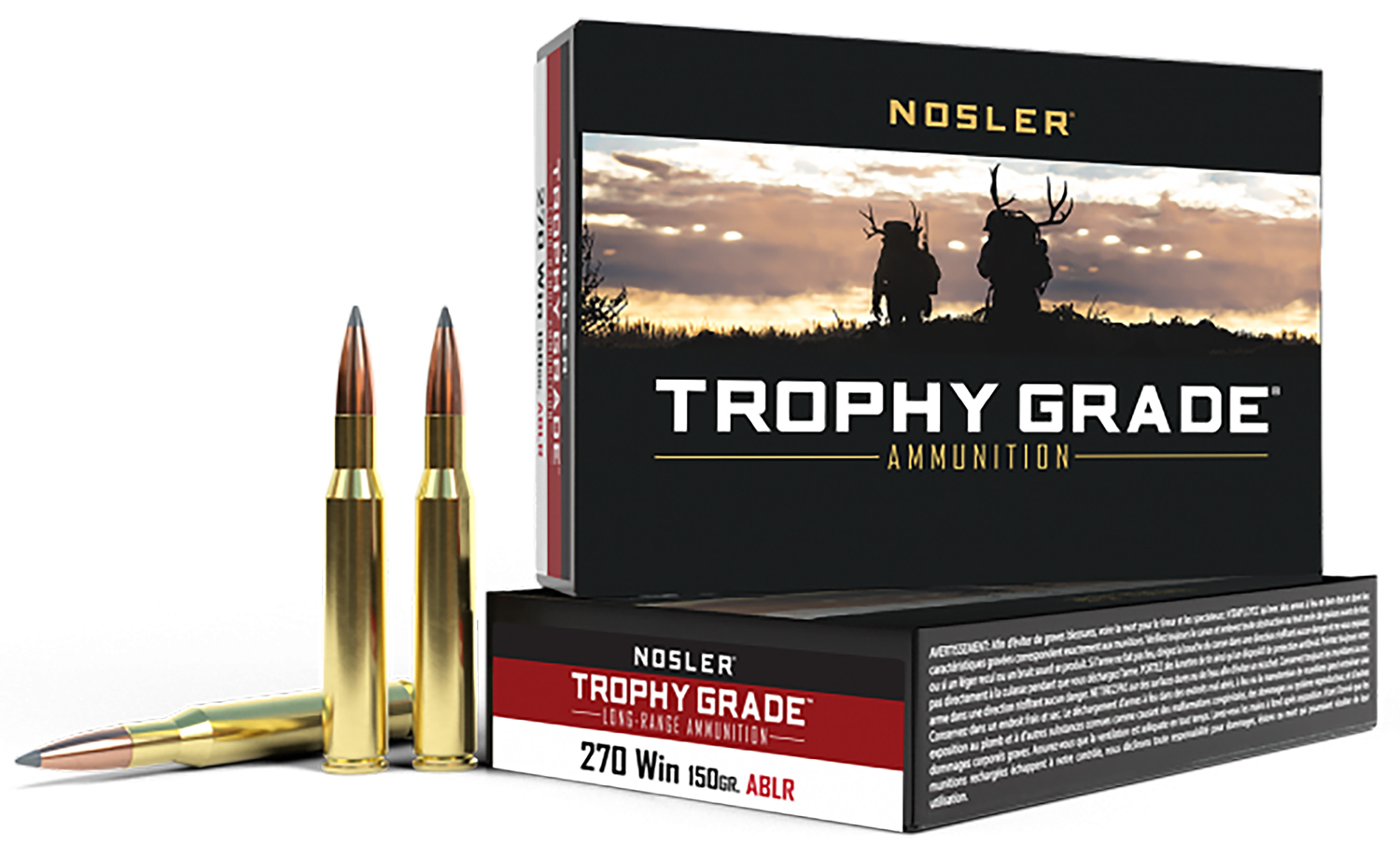 Nosler 60125 Trophy Grade Long-Range 270Win 150gr Nosler Spitzer AccuBond Long Range 20 Per Box/10 Case 3 Nosler 60125 Trophy Grade Long-Range 270Win 150gr Nosler Spitzer AccuBond Long Range 20 Per Box/10 Case
