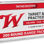 Winchester Ammo USA9W USA 9mmLuger 115gr Full Metal Jacket 200 Per Box/5 Case 2 97745