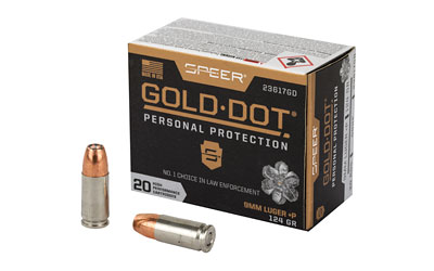 SPR GOLD DOT 9MM+P 124GR HP 20/200 3 SPR GOLD DOT 9MM+P 124GR HP 20/200