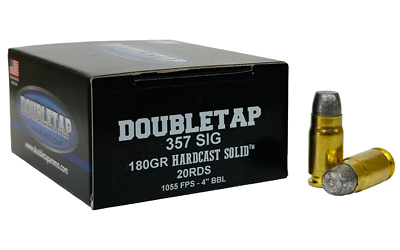 DBLTAP 357SIG 180GR HARDCAST 20/1000 3 DBLTAP 357SIG 180GR HARDCAST 20/1000