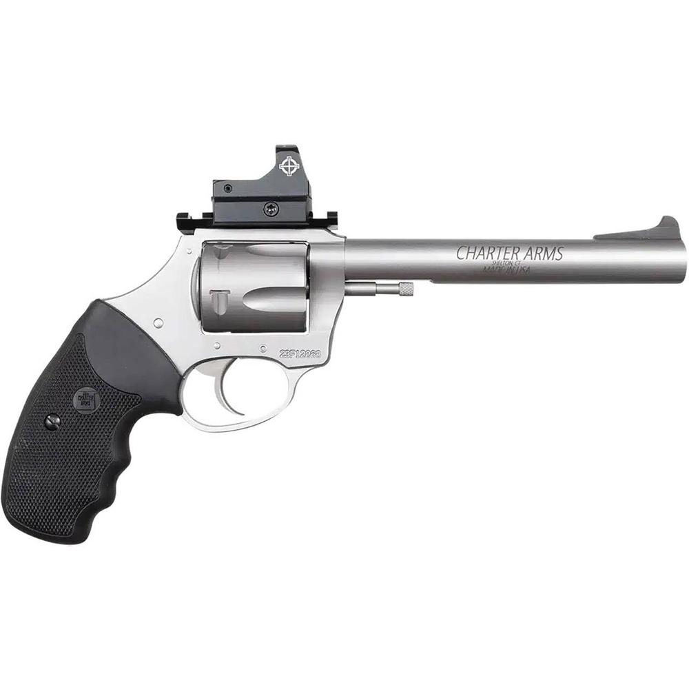 Charter Arms Target Mastiff Handgun .357 Mag 5rd Magazine 6" Barrel Stainless with Optic 3 Charter Arms Target Mastiff Handgun .357 Mag 5rd Magazine 6" Barrel Stainless with Optic
