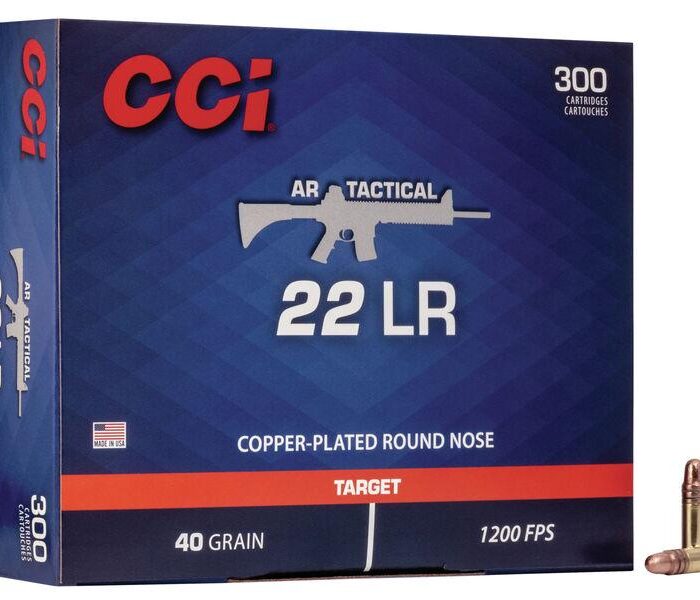 Cart 2 CCI AR Tactical Rimfire Ammuniton .22 LR 40 gr CPRN 1200 fps 300/ct