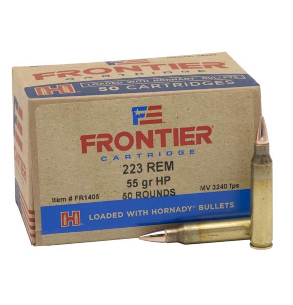 Hornady Frontier Rifle Ammunition .223 Rem 55 gr HP Match 3240 fps 50/ct 3 Hornady Frontier Rifle Ammunition .223 Rem 55 gr HP Match 3240 fps 50/ct