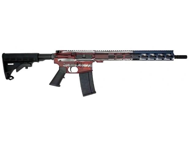 GLFA AR-15 Rifle .223 Wylde 30rd Magazine 16" Barrel Barrel Worn American Flag Frame 3 GLFA AR-15 Rifle .223 Wylde 30rd Magazine 16" Barrel Barrel Worn American Flag Frame