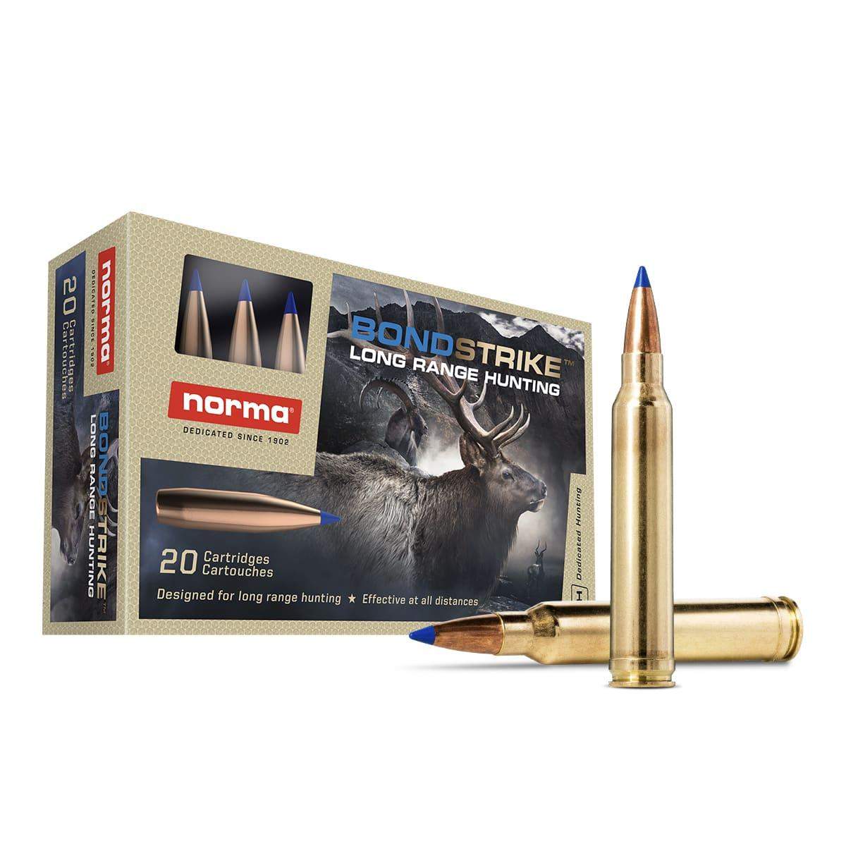 Norma BondStrike Rifle Ammunition 6.5 PRC 143gr PT 2740 fps 20/ct 3 Norma BondStrike Rifle Ammunition 6.5 PRC 143gr PT 2740 fps 20/ct
