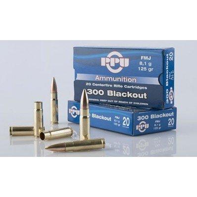 PPU Standard Rifle Ammunition .300 AAC Blackout 125 gr HPBT 1340 fps 20/ct 3 PPU Standard Rifle Ammunition .300 AAC Blackout 125 gr HPBT 1340 fps 20/ct