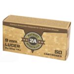 Patriot Sports Brass Case Handgun Ammunition 9mm Luger 124gr FMJ 1148 fps 50/ct 2 https3A2F2Fmedia.chattanoogashooting.com2Fimages2Fproduct2FPJP9MM124F2Fpatammo