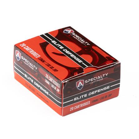 Cart 1 Specialty Cartridge Elite Defense Handgun Ammunition 10mm Auto 180gr JHP 1175 fps 20/ct