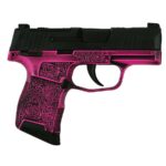 Sig Sauer P365 Exclusive "Pink Filigree" Handgun 9mm Luger 10rd Magazine(2) 3.1" Barrel Manual Safety X-RAY 3 Sights Optic Ready 2 https3A2F2Fmedia.chattanoogashooting.com2Fimages2Fproduct2FXI681235FLGR2Fp365 9mm 3.1in striker x ray 3 10rd optic ready manual safety filigr.psd 0002 right