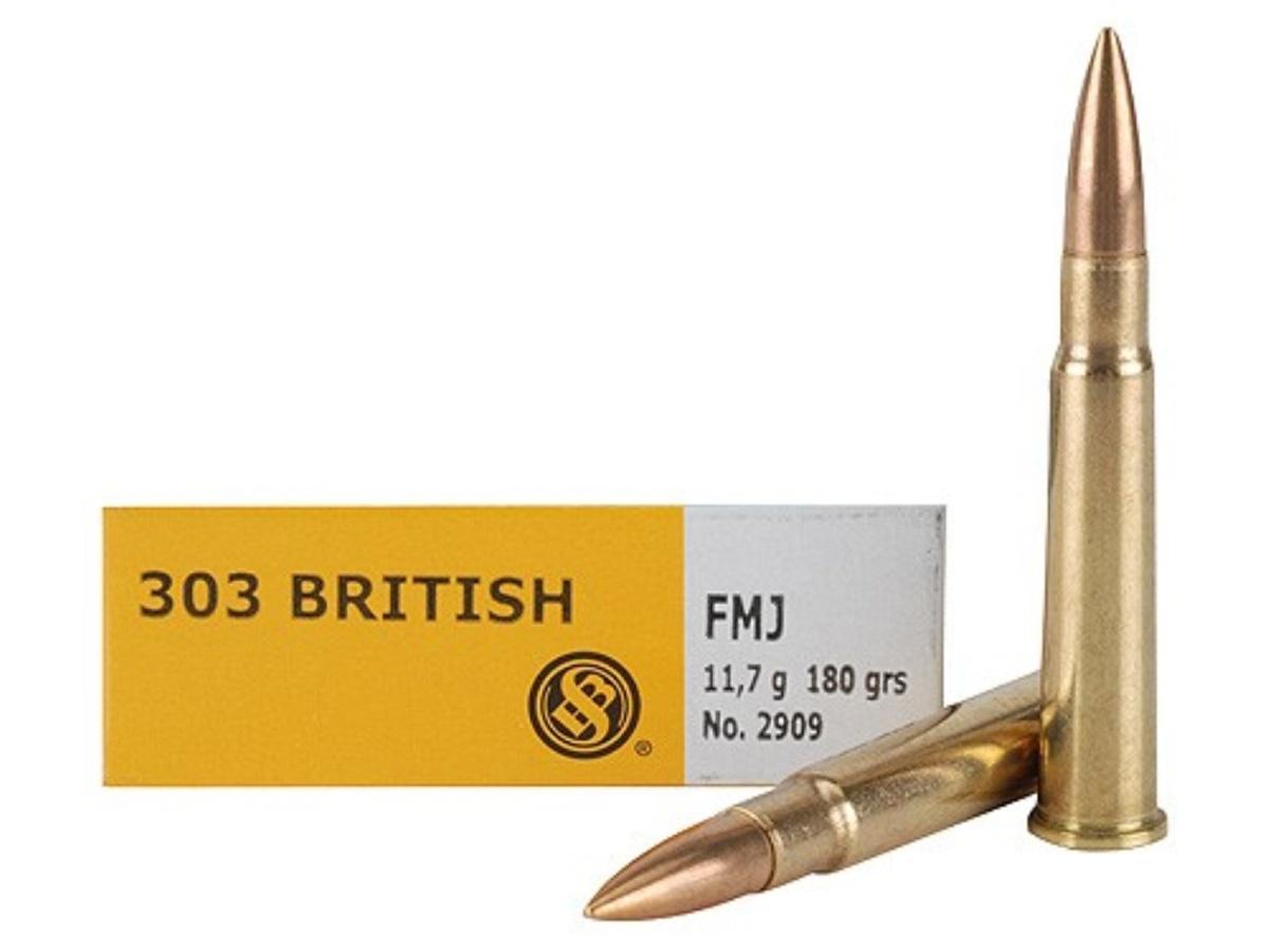 Sellier & Bellot Rifle Ammunition .303 British 180 gr FMJ 2440 fps - 20/box 3 Sellier & Bellot Rifle Ammunition .303 British 180 gr FMJ 2440 fps - 20/box