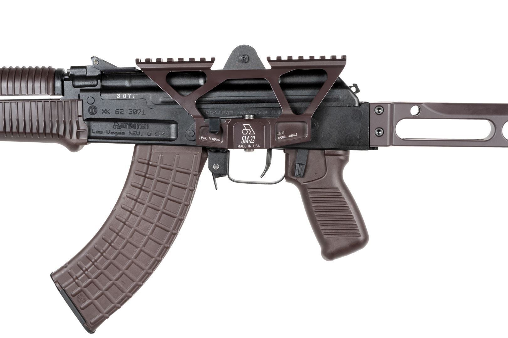 Arsenal Scope Mount AK47 SAM7K Series Plum Cerakote 5 Arsenal Scope Mount AK47 SAM7K Series Plum Cerakote - Image 3