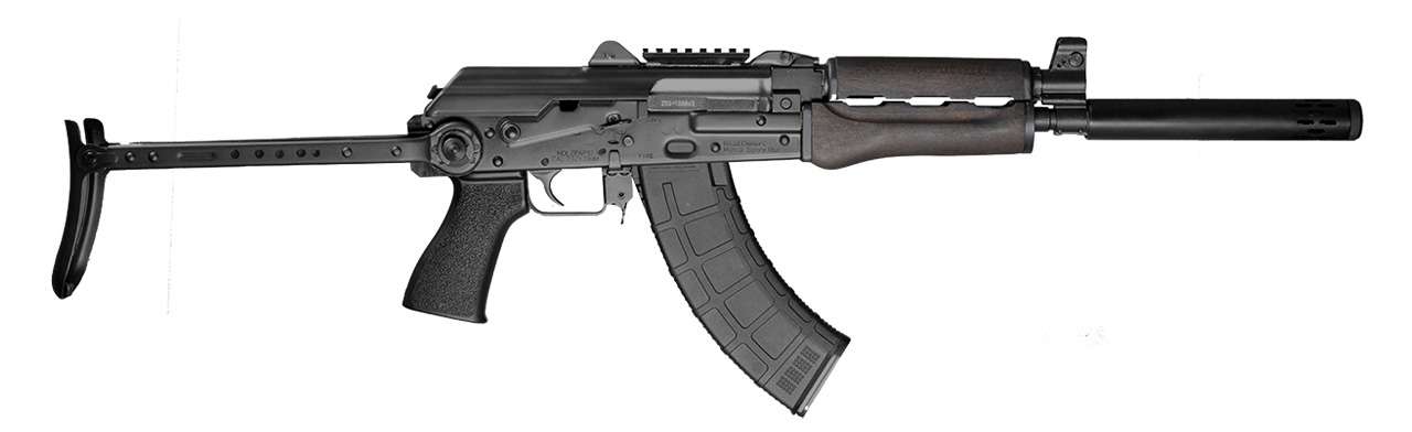 ZASTAVA ZPAP92 7.62X39 UNDERFOLDER, 16.5" BBL, P&W BBL EXTENSION, 1-30RD MAG