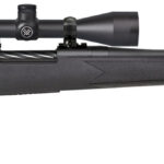Mossberg 28054 Patriot 25-06 Rem Caliber with 5+1 Capacity, 22" Fluted Barrel, Matte Blued Metal Finish & Black Synthetic Stock Right Hand (Full Size) Includes Vortex Crossfire II 3-9x40mm Scope 2 109219