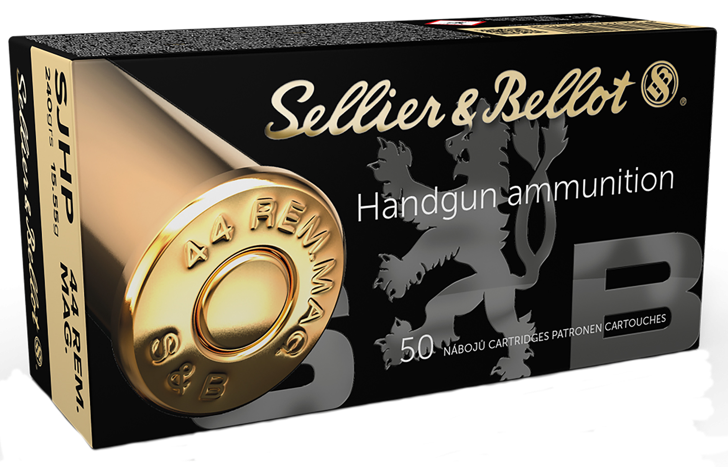 Sellier & Bellot SB44C Handgun 44RemMag 240gr Semi Jacketed Hollow Point 50 Per Box/12 Case 3 Sellier & Bellot SB44C Handgun 44RemMag 240gr Semi Jacketed Hollow Point 50 Per Box/12 Case