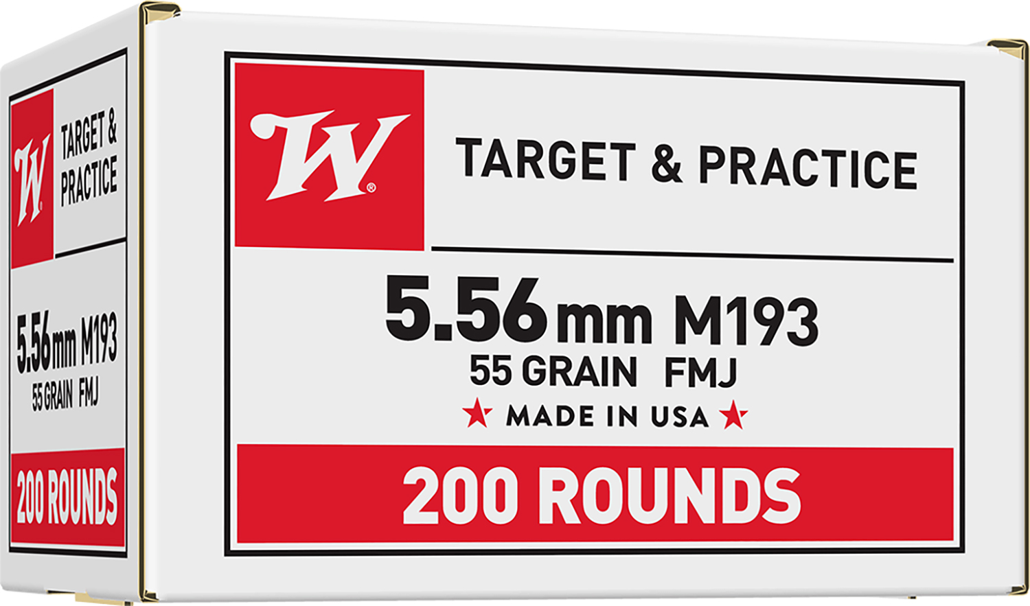 Winchester Ammo WM193200 USA M193 5.56x45mmNATO 55gr Full Metal Jacket 200 Per Bx/4 Case *Value Pack 3 Winchester Ammo WM193200 USA M193 5.56x45mmNATO 55gr Full Metal Jacket 200 Per Bx/4 Case *Value Pack