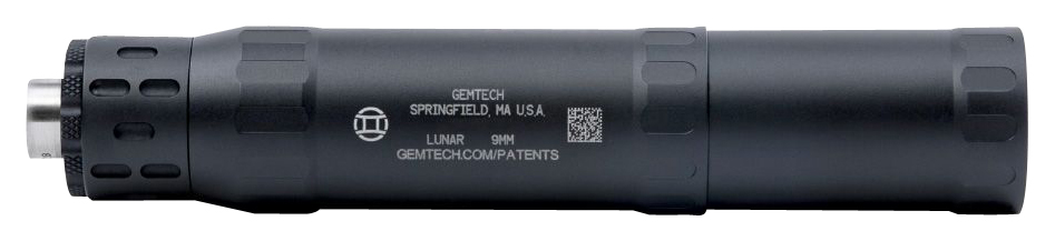 Gemtech 12711 Lunar-9 9mm Luger 1.40" Black Hardcoat Anodized Aluminum 1/2"-28 tpi 3 Gemtech 12711 Lunar-9 9mm Luger 1.40" Black Hardcoat Anodized Aluminum 1/2"-28 tpi