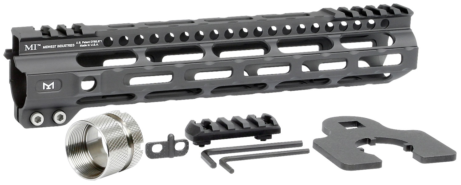 Midwest Industries MIULW105 Ultralight AR-15 Black Hardcoat Anodized Aluminum/Polymer 10.50" Picatinny/M-LOK 3 Midwest Industries MIULW105 Ultralight AR-15 Black Hardcoat Anodized Aluminum/Polymer 10.50" Picatinny/M-LOK