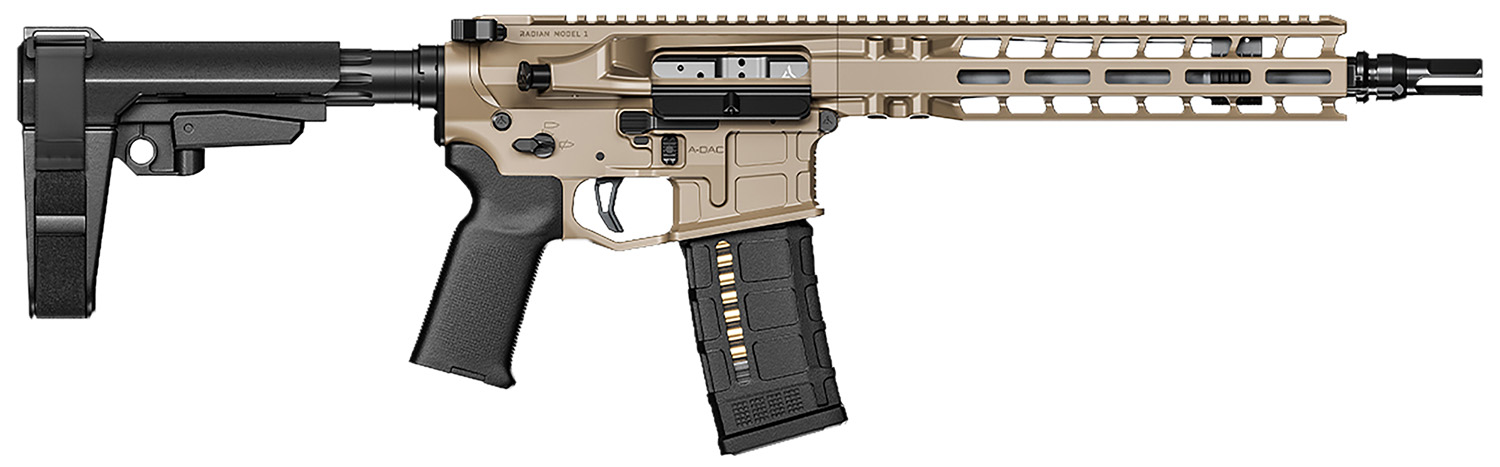 Radian Weapons R0514 Model 1 Pistol 223 Wylde 30+1 10.50", FDE Billet Rec/M-Lok Handguard, Smooth Buffer Tube (No Brace), Magpul Grip, Ambi Controls, Dead Air QD Flash Hider, Adj. Trigger 3 Radian Weapons R0514 Model 1 Pistol 223 Wylde 30+1 10.50", FDE Billet Rec/M-Lok Handguard, Smooth Buffer Tube (No Brace), Magpul Grip, Ambi Controls, Dead Air QD Flash Hider, Adj. Trigger