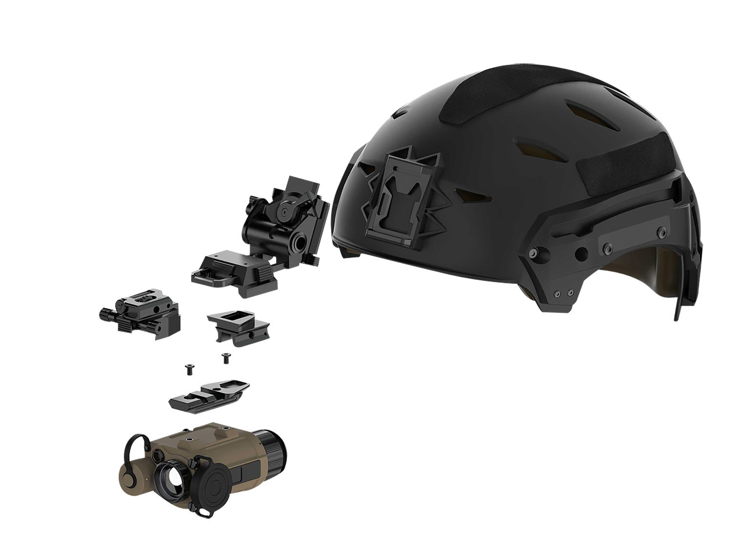 InfiRay Outdoor AC52 Micro-Pictail Helmet/Weapon Shoe Quick Detach Black Dovetail Mount 3 InfiRay Outdoor AC52 Micro-Pictail Helmet/Weapon Shoe Quick Detach Black Dovetail Mount