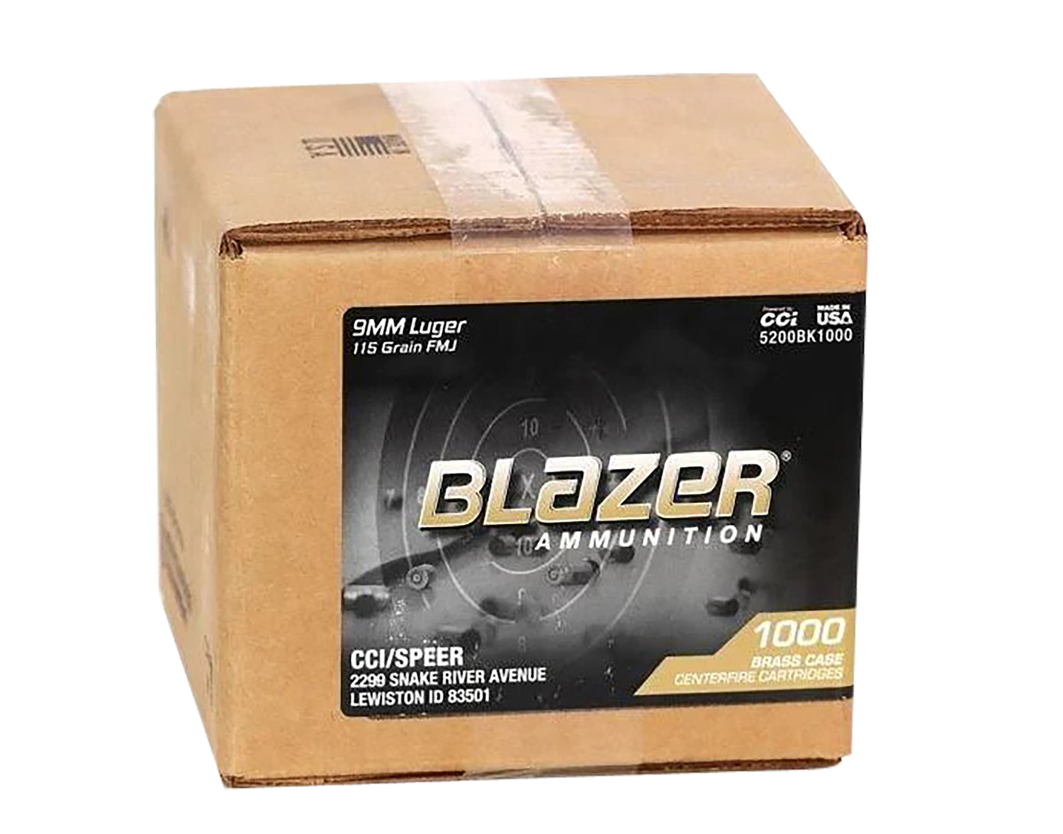 CCI 5200BK1000 Blazer Brass Handgun 9mmLuger 115gr Full Metal Jacket 1000 Per Box/1 Case *Loose 3 CCI 5200BK1000 Blazer Brass Handgun 9mmLuger 115gr Full Metal Jacket 1000 Per Box/1 Case *Loose