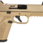 FN 66101376 510 Tactical Full Size Frame 10mm Auto 22+1, 4.71" Black Target Crown Steel Barrel, Flat Dark Earth PVD Optic Cut/Serrated Steel Slide & Polymer Frame w/Picatinny Rail, Ambidextrous 1 151364