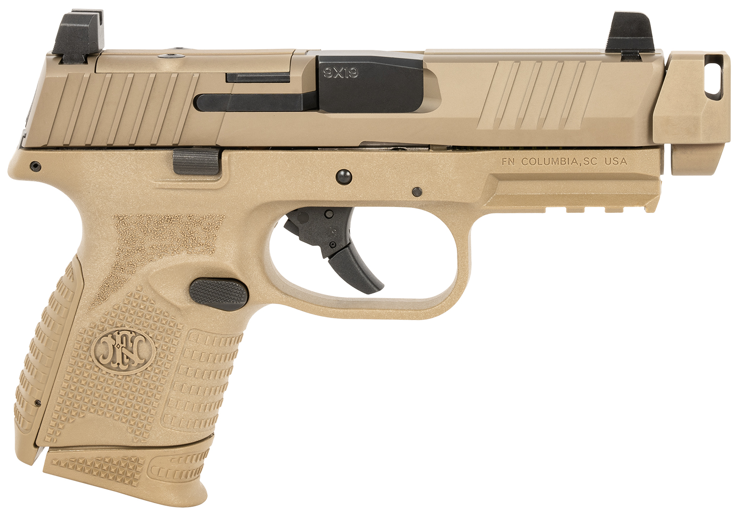 FN 66101795 509C MRD Compact W/ Compensator Frame 9mm Luger 10+1 Black Flat Dark Earth PVD Flat Dark Earth 3 FN 66101795 509C MRD Compact W/ Compensator Frame 9mm Luger 10+1 Black Flat Dark Earth PVD Flat Dark Earth