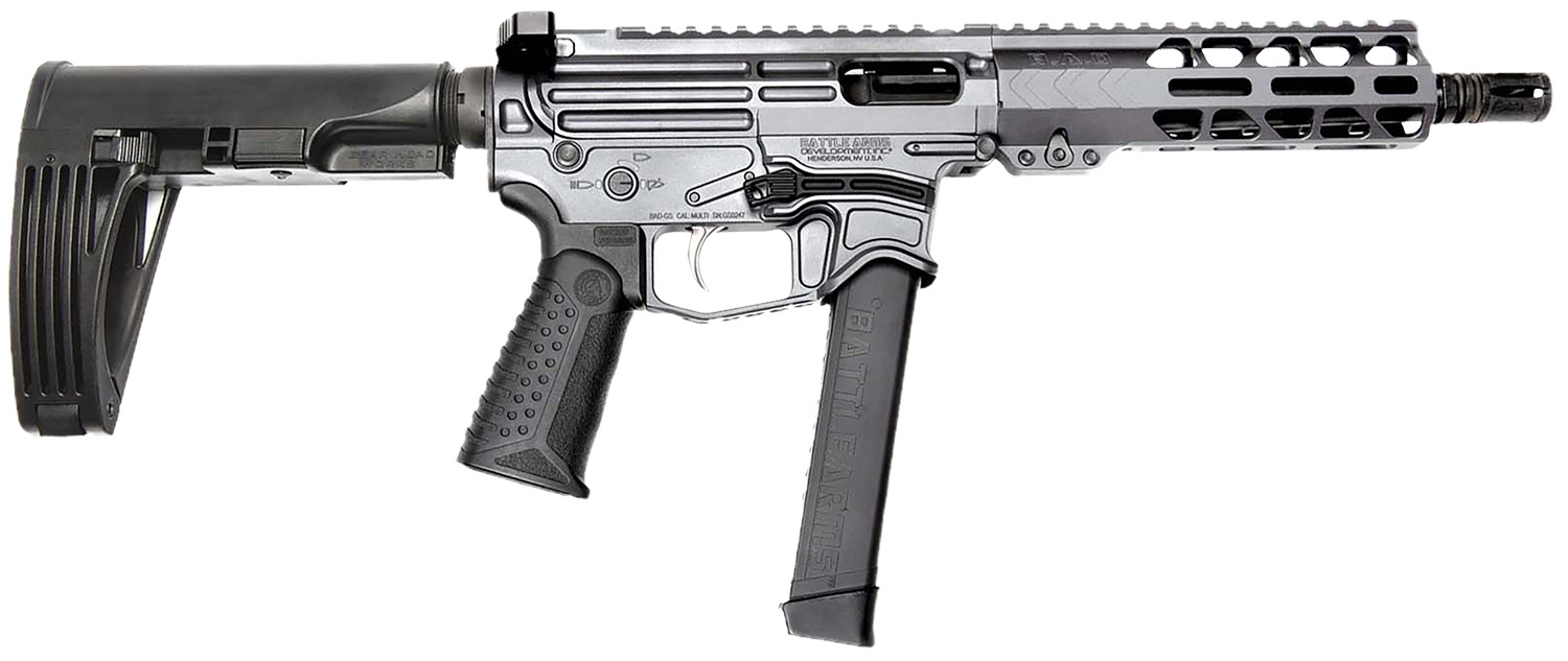 Battle Arms Development XIPHOS004 Xiphos 9mm Luger 30+1 8.50" Black Barrel, M-LOK Handguards, Combat Gray Aluminum Picatinny Rail Receiver Black Synthetic Adjustable Stock, Adj Black Grips 3 Battle Arms Development XIPHOS004 Xiphos 9mm Luger 30+1 8.50" Black Barrel, M-LOK Handguards, Combat Gray Aluminum Picatinny Rail Receiver Black Synthetic Adjustable Stock, Adj Black Grips