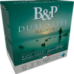 B&p Ammunition 12B8DS23 Dual Steel 12Gauge 3" 1 1/8oz 2/3Shot 10 Per Box/10 Case 1 167979