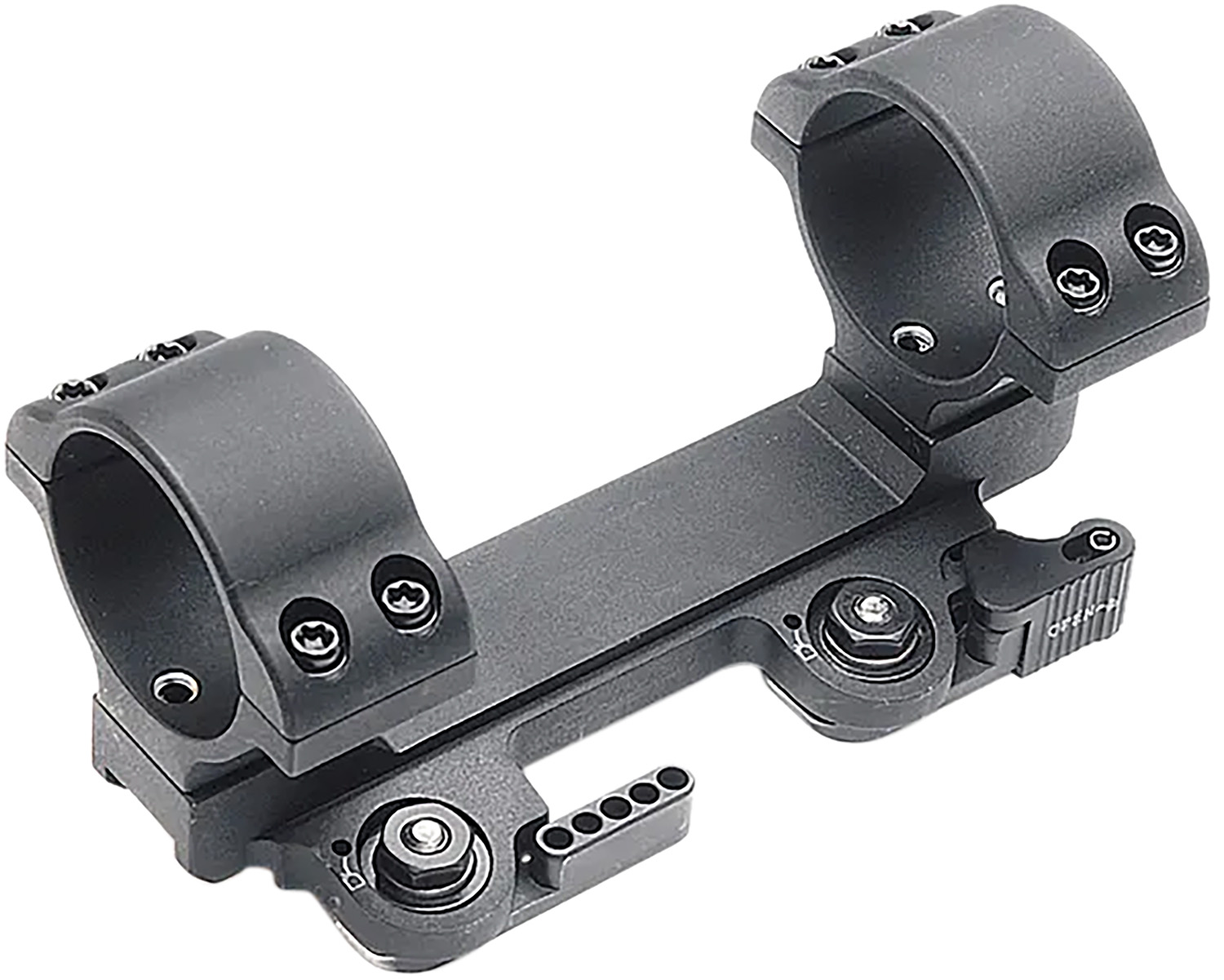 Larue Tactical LT11130 In Line QD Scope Mount Black Aluminum 30mm Tube Medium Rings 3 Larue Tactical LT11130 In Line QD Scope Mount Black Aluminum 30mm Tube Medium Rings