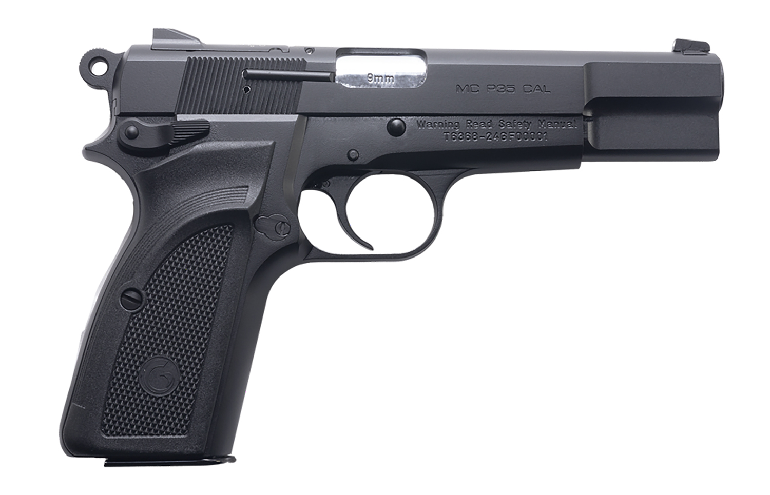 Girsan 390451 MCP 35 *CA Compliant 9mm Luger 10+1 4.87" Stainless Steel Barrel, Matte Black Serrated Steel Slide, Black Steel Frame, Textured Grip 3 Girsan 390451 MCP 35 *CA Compliant 9mm Luger 10+1 4.87" Stainless Steel Barrel, Matte Black Serrated Steel Slide, Black Steel Frame, Textured Grip