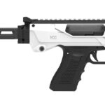 Meta Tactical Llc MX1-PS-WT MX-1 Conversion Kit Compatible w/Glock, White Aluminum Frame w/M-LOK & Picatinny Rail, Black Polymer Folding Stabilizer 1 178295
