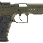 Tanfoglio Defiant Tactical Pro 9mm Luger 20+1 4.50" Stainless Threaded Barrel, Green Steel Optic Ready/Ported/Serrated Slide, Green Steel Frame w/Beavertail & Picatinny Rail, Black Polymer Grip 1 183634