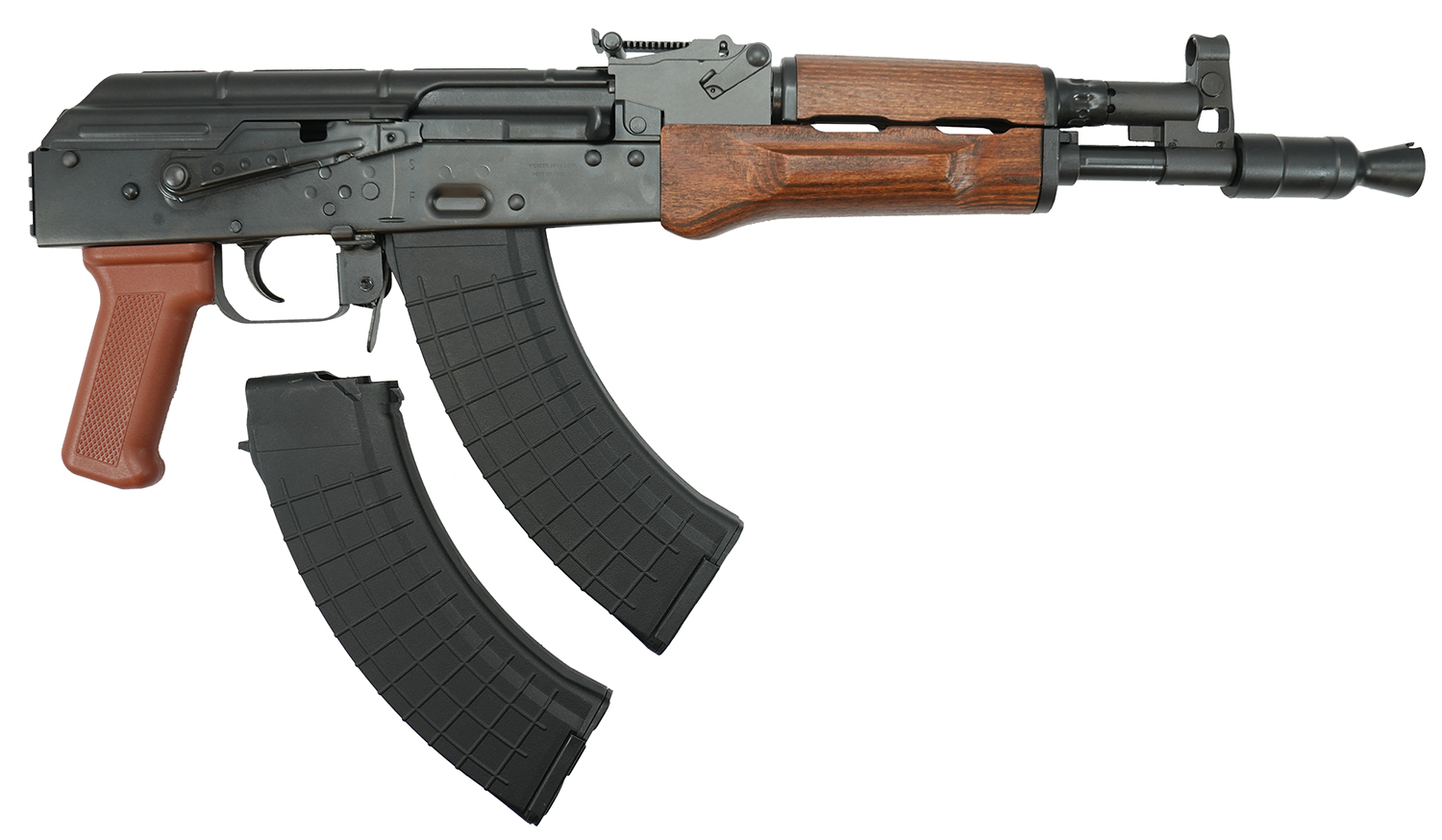 Pioneer Arms AK0031FTPROW Hellpup Pro 7.62x39mm 30+1 11.73" Black Threaded Barrel, Receiver w/Black Side Mounted Optic Rail, Rear Picatinny Rail, Wood Forend, Wood Grip, Right Hand 3 Pioneer Arms AK0031FTPROW Hellpup Pro 7.62x39mm 30+1 11.73" Black Threaded Barrel, Receiver w/Black Side Mounted Optic Rail, Rear Picatinny Rail, Wood Forend, Wood Grip, Right Hand
