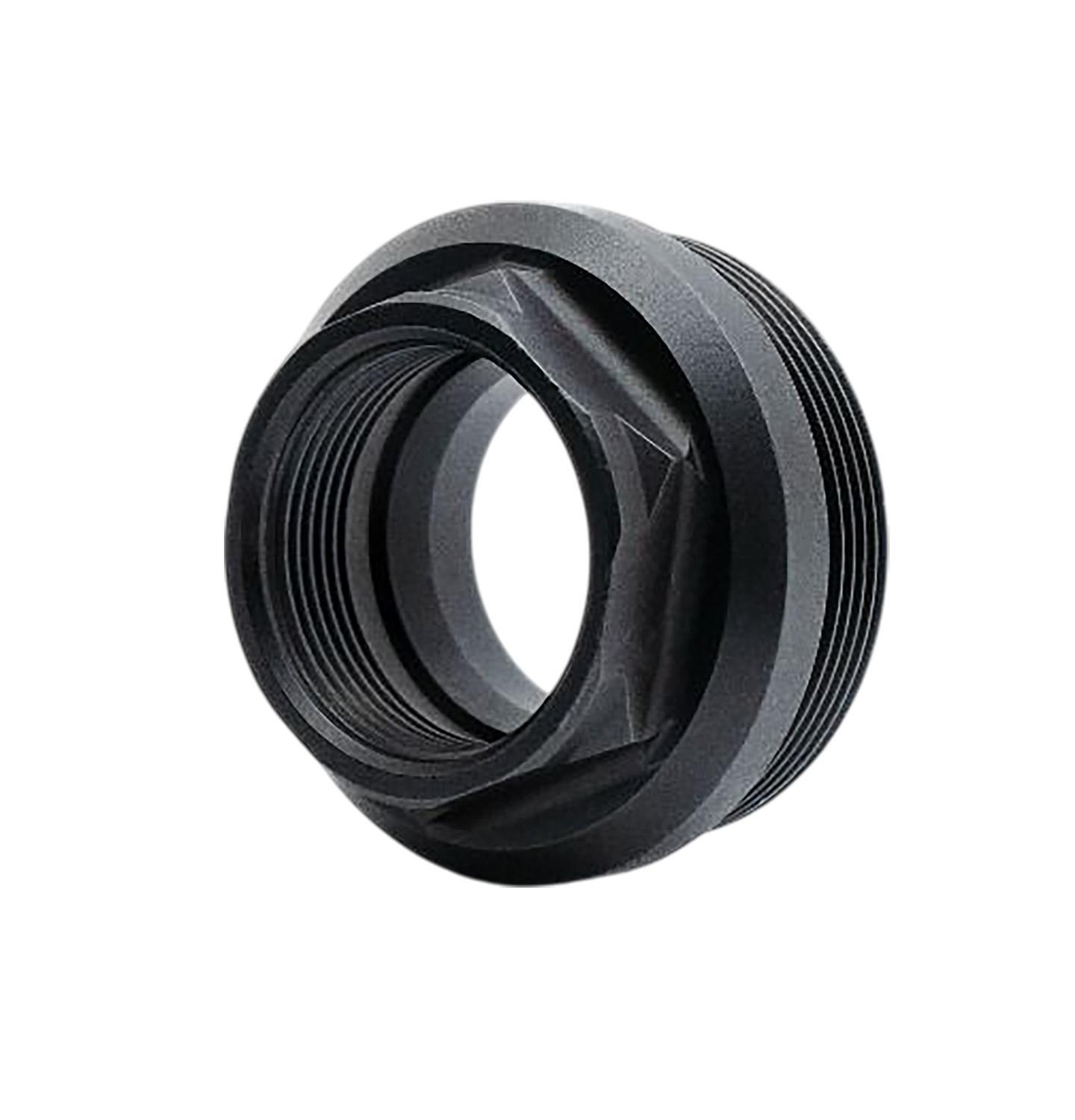 Armaspec ARM891-BLK HUB Thread Adapter Fits 1 3/8"x24 External 0.9x24 Internal Stainless Steel Black 3 Armaspec ARM891-BLK HUB Thread Adapter Fits 1 3/8"x24 External 0.9x24 Internal Stainless Steel Black