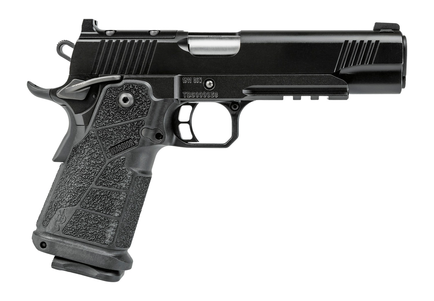 Kimber Mfg, Inc 3600300 DS Warrior 45 ACP 13+1 5" Matte Stainless Barrel, KimPro Black Optic Cut/Serrated Slide, Black Stainless Steel Frame w/Beavertail & Picatinny Rail, Black Carbon Fiber Grip, Am 3 Kimber Mfg, Inc 3600300 DS Warrior 45 ACP 13+1 5" Matte Stainless Barrel, KimPro Black Optic Cut/Serrated Slide, Black Stainless Steel Frame w/Beavertail & Picatinny Rail, Black Carbon Fiber Grip, Am