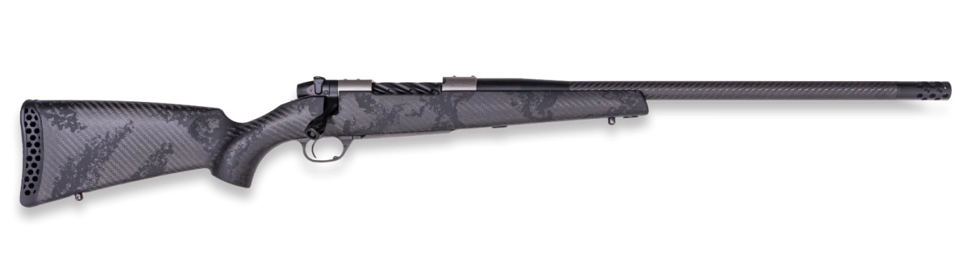 Weatherby MGT01N25RWR4B Mark V Backcountry Guide TI 25 WBY RPM 4+1 22" +2 Black Fluted Threaded Barrel, Titanium Drilled & Tapped Receiver, Exposed Carbon w/Carbide Black Accents Fixed Peak 44 Blackto 3 Weatherby MGT01N25RWR4B Mark V Backcountry Guide TI 25 WBY RPM 4+1 22" +2 Black Fluted Threaded Barrel, Titanium Drilled & Tapped Receiver, Exposed Carbon w/Carbide Black Accents Fixed Peak 44 Blackto