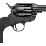 Pietta PFI9ALLOYAS312CB Alloy 9mm Luger 6 Shot 3.50" Matte Black Alloy Steel Barrel & Frame, Black Checkered Grip 1 191741