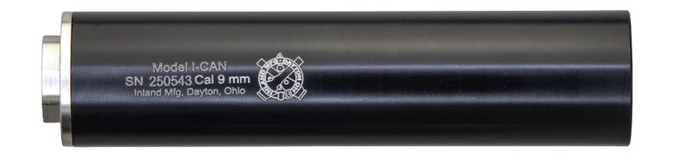 Inland MFG ICAN9MM 9mmLuger Black Aluminum 1/2"x28 3 Inland MFG ICAN9MM 9mmLuger Black Aluminum 1/2"x28