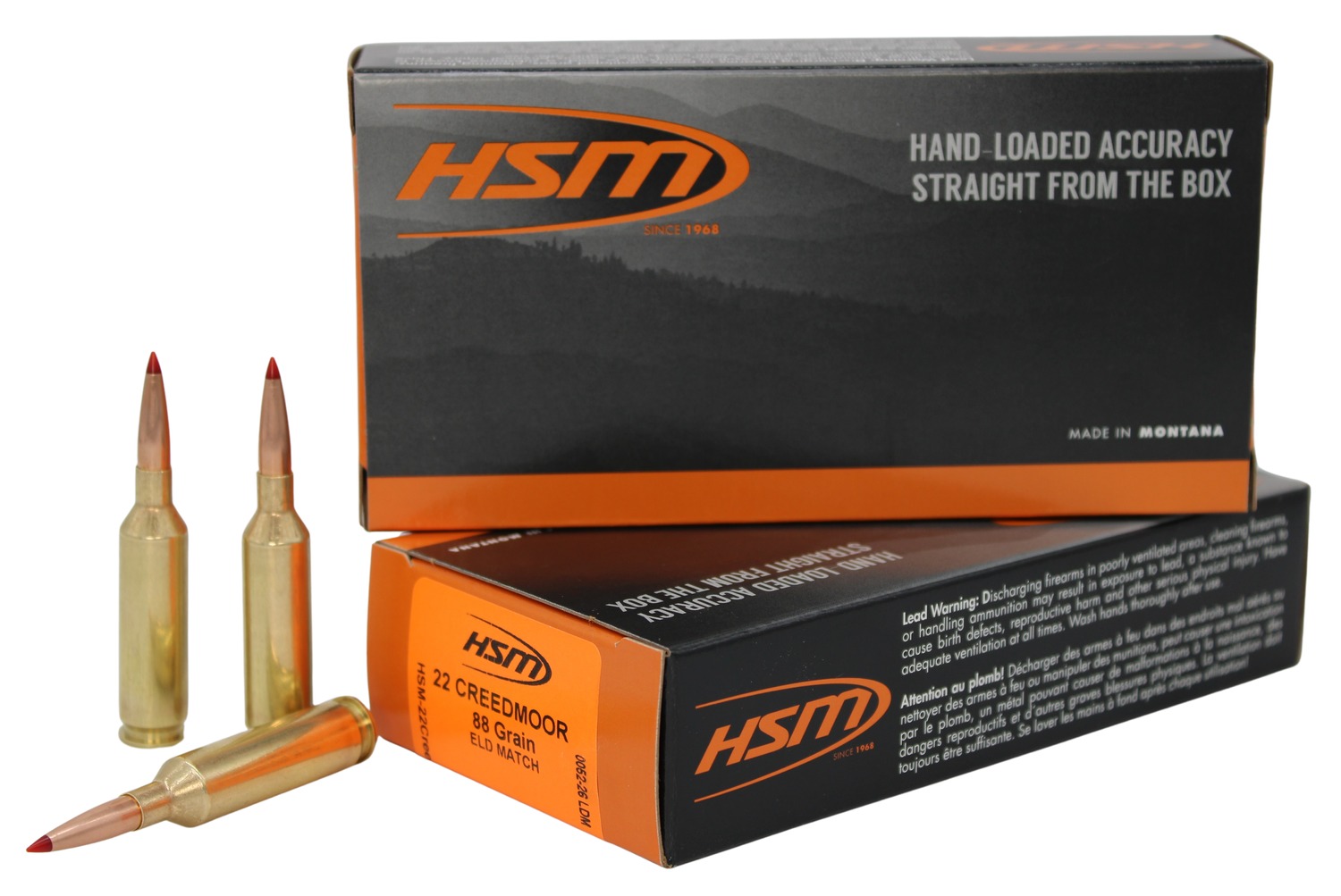 HSM 22CREED-2-N 22CRD 224 88GR ELDM MATCH 20/25 3 HSM 22CREED-2-N 22CRD 224 88GR ELDM MATCH 20/25