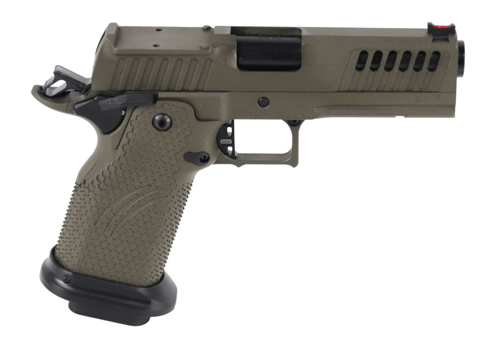Fierce Firearms FGZ-9-C-GB-CS Grizz Commander 9mm Luger 10+1 4.25" Black Bull Barrel, Optic Ready/Serrated Slide, OD Green Cerakote w/Black Controls Steel Frame w/Accessory Rail, RMR Footprint 3 Fierce Firearms FGZ-9-C-GB-CS Grizz Commander 9mm Luger 10+1 4.25" Black Bull Barrel, Optic Ready/Serrated Slide, OD Green Cerakote w/Black Controls Steel Frame w/Accessory Rail, RMR Footprint
