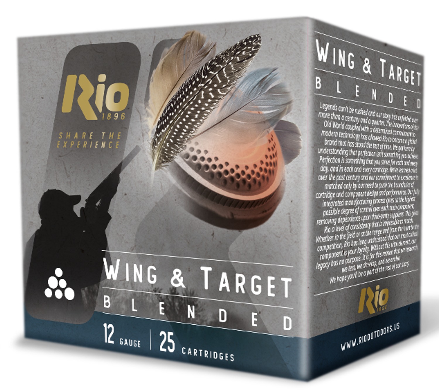 RIO WT328     WING&TARGT 12G 2 3/4 1-1/8 8   25/10