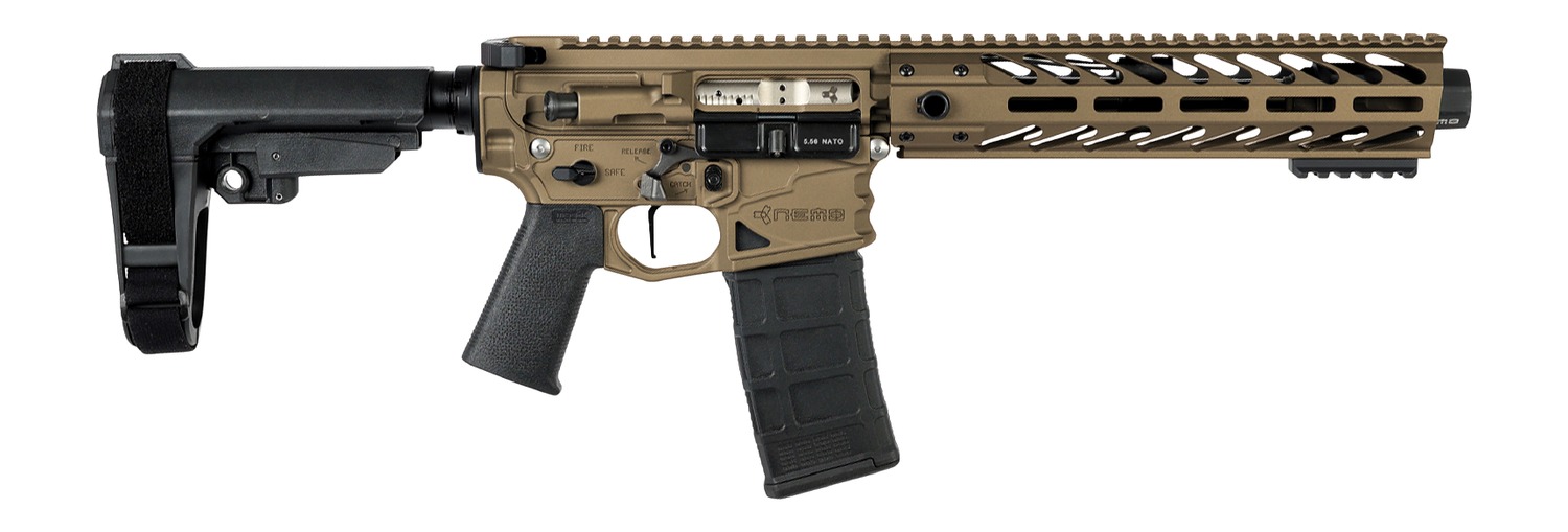 Nemo Arms BL-556-8P Battle-Light 5.56 NATO 30+1 8" Black Threaded Barrel, Burnt Bronze Aluminum Receiver w/Picatinny Rail, M-LOK Handguard, Black Polymer SB Tactical SBA3 Brace, Magpul MOE Grip, Ambi 3 Nemo Arms BL-556-8P Battle-Light 5.56 NATO 30+1 8" Black Threaded Barrel, Burnt Bronze Aluminum Receiver w/Picatinny Rail, M-LOK Handguard, Black Polymer SB Tactical SBA3 Brace, Magpul MOE Grip, Ambi
