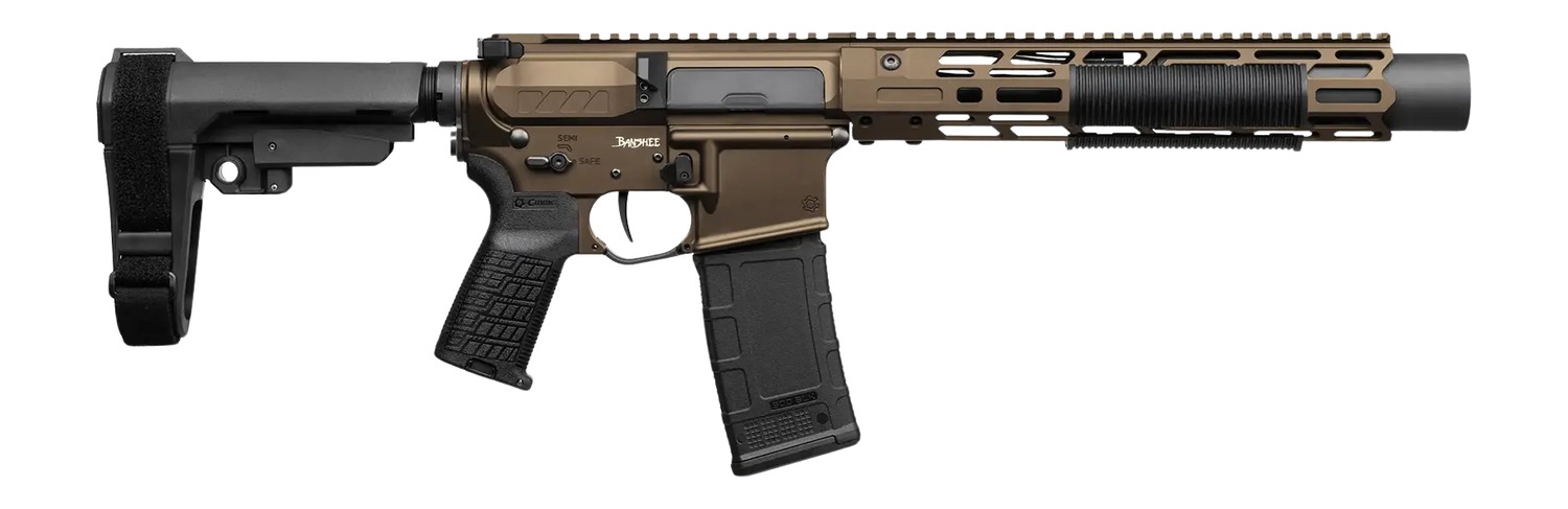CMMG 30A0ED0-MB Zeroed Banshee Mk4 300 Blackout 30+1 6.50" Black Nitride Threaded Barrel, Midnight Bronze Cerakote Aluminum Receiver w/Picatinny Rail, M-LOK Handguard, Black Polymer CMMG RipBrace, CMM 3 CMMG 30A0ED0-MB Zeroed Banshee Mk4 300 Blackout 30+1 6.50" Black Nitride Threaded Barrel, Midnight Bronze Cerakote Aluminum Receiver w/Picatinny Rail, M-LOK Handguard, Black Polymer CMMG RipBrace, CMM