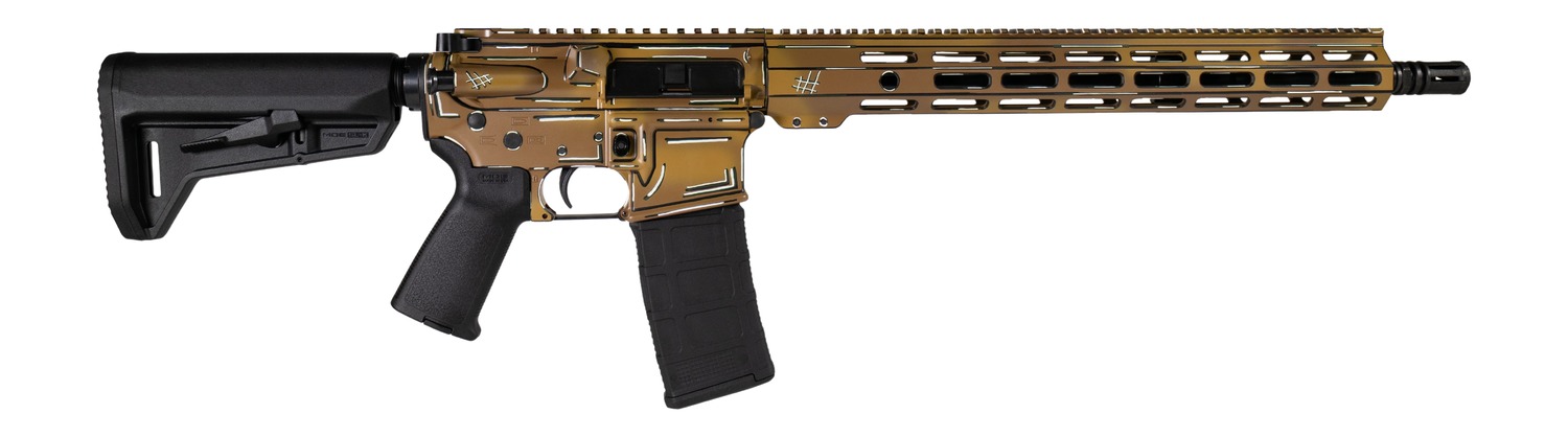 Shark Coast Tactical SCC101952AFDE Anime-15 5.56 NATO 30+1 16" Black Nitride Threaded Barrel, Flat Dark Earth Cerakote Aluminum Receiver w/Picatinny Rail, M-LOK Handguard, Magpul Collapsible Black Po 3 Shark Coast Tactical SCC101952AFDE Anime-15 5.56 NATO 30+1 16" Black Nitride Threaded Barrel, Flat Dark Earth Cerakote Aluminum Receiver w/Picatinny Rail, M-LOK Handguard, Magpul Collapsible Black Po