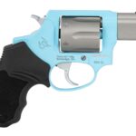 Taurus 2-85629ULC24 856 Ultra-Lite Small 38 Special +P 6 Shot 2" Matte Stainless Barrel & Cylinder, Blue Raspberry Cerakote Aluminum Frame, Black Ribber Grip, Transfer Bar, Safety Concealed Hammer 2 199775