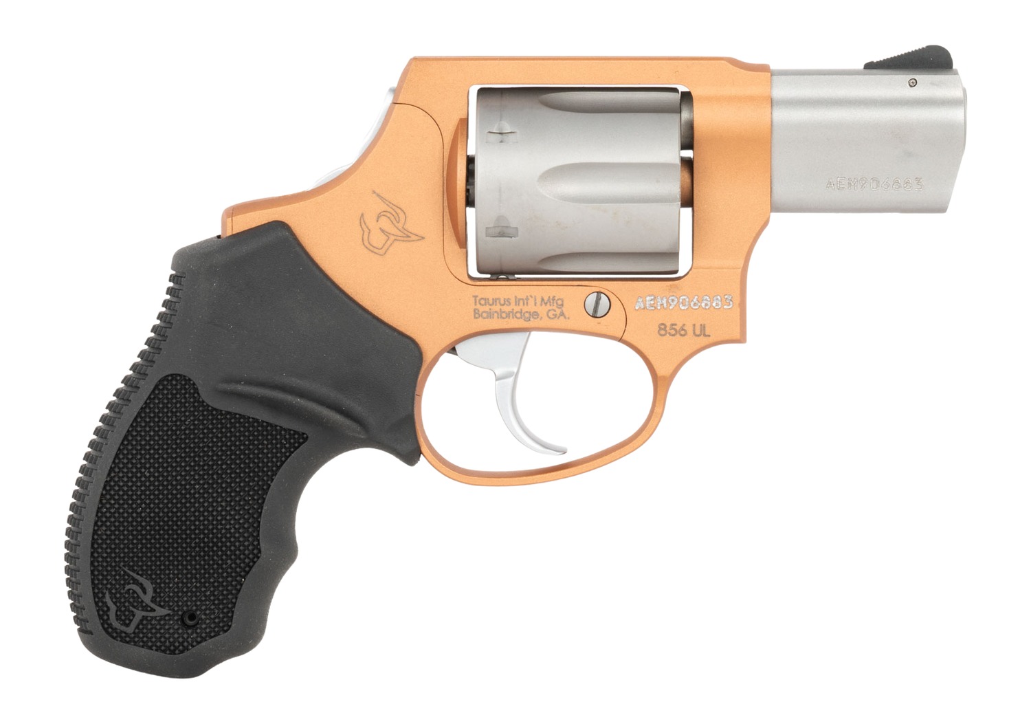 Taurus 2-85629ULC22CH 856 Ultra-Lite Small 38 Special +P 6 Shot 2" Matte Stainless Barrel & Cylinder, Copper Cerakote Aluminum Frame, Black Ribber Grip, Transfer Bar, Safety Concealed Hammer 3 Taurus 2-85629ULC22CH 856 Ultra-Lite Small 38 Special +P 6 Shot 2" Matte Stainless Barrel & Cylinder, Copper Cerakote Aluminum Frame, Black Ribber Grip, Transfer Bar, Safety Concealed Hammer
