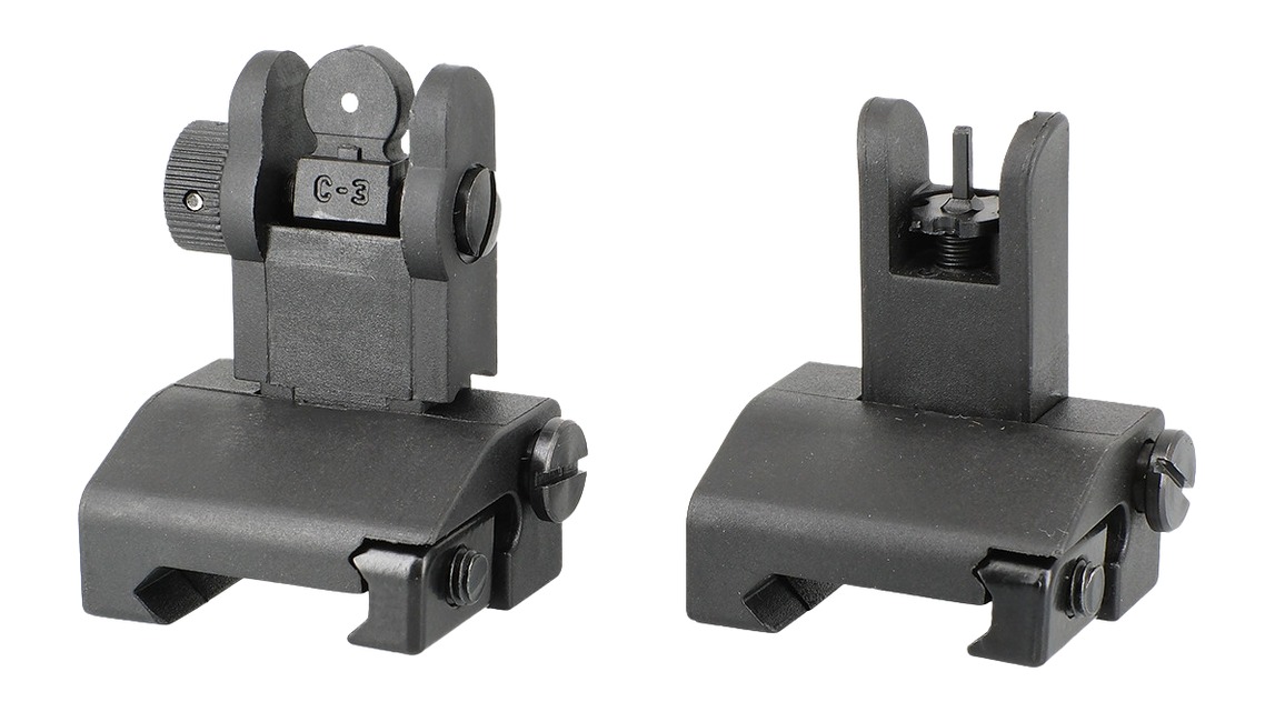 JE MACHINE TS-PS7B FLIP UP F/R SIGHTS POLY 3 JE MACHINE TS-PS7B FLIP UP F/R SIGHTS POLY
