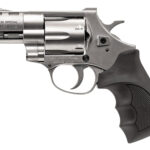 Weihrauch Guns 770127 Windicator 357 Mag 6rd Shot 2" Nickel Steel Barrel & Cylinder w/Aluminum Frame Black Rubber Grip 2 24905