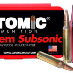 Atomic Ammunition 00429 Rifle Subsonic 223Rem 77gr Hollow Point Boat Tail 50 Per Box/10 Case 1 26142